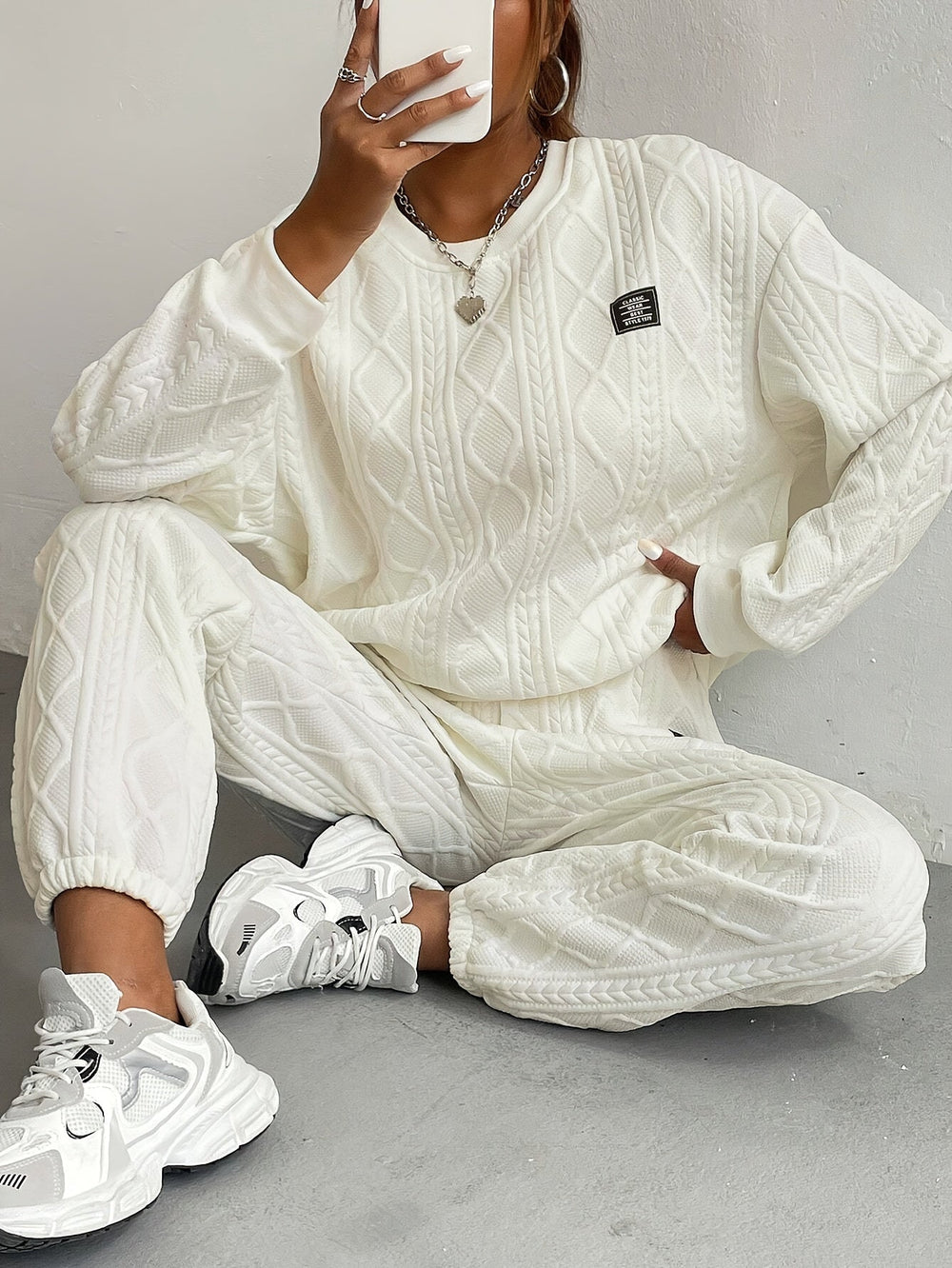 Qarissa™ | Luxe Knit Cable Lounge Set