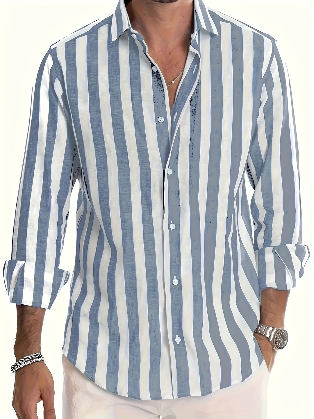 Harold™ | Vibrant Striped Long Sleeve Shirt