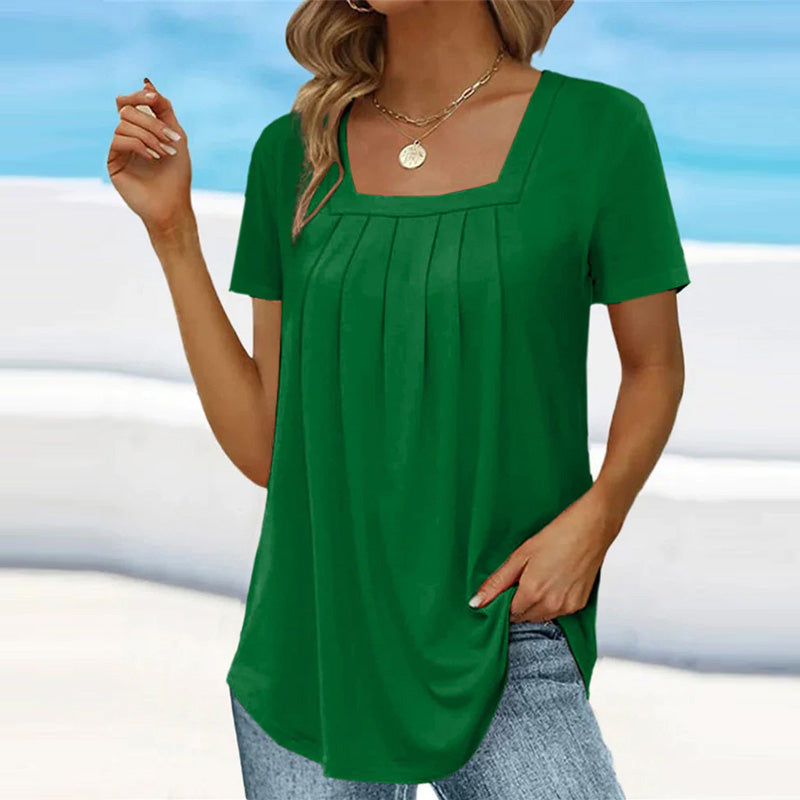 Mindy™ - Elegant Pleated Blouse