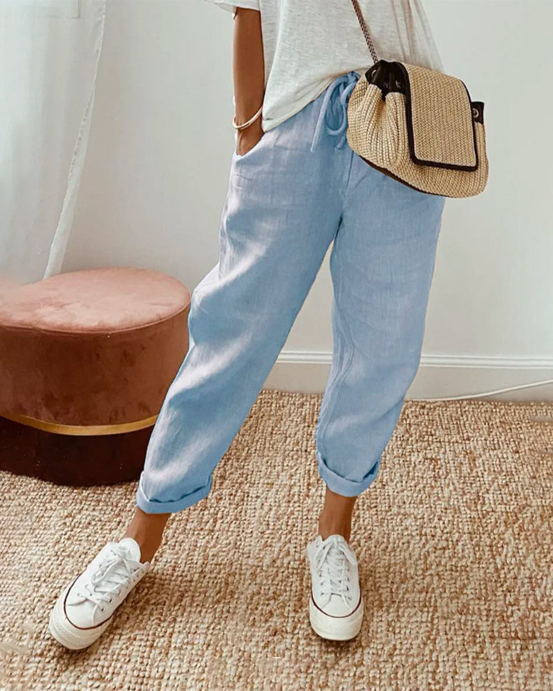 Lucy - Anti-Sweat Luxe Linen Pants