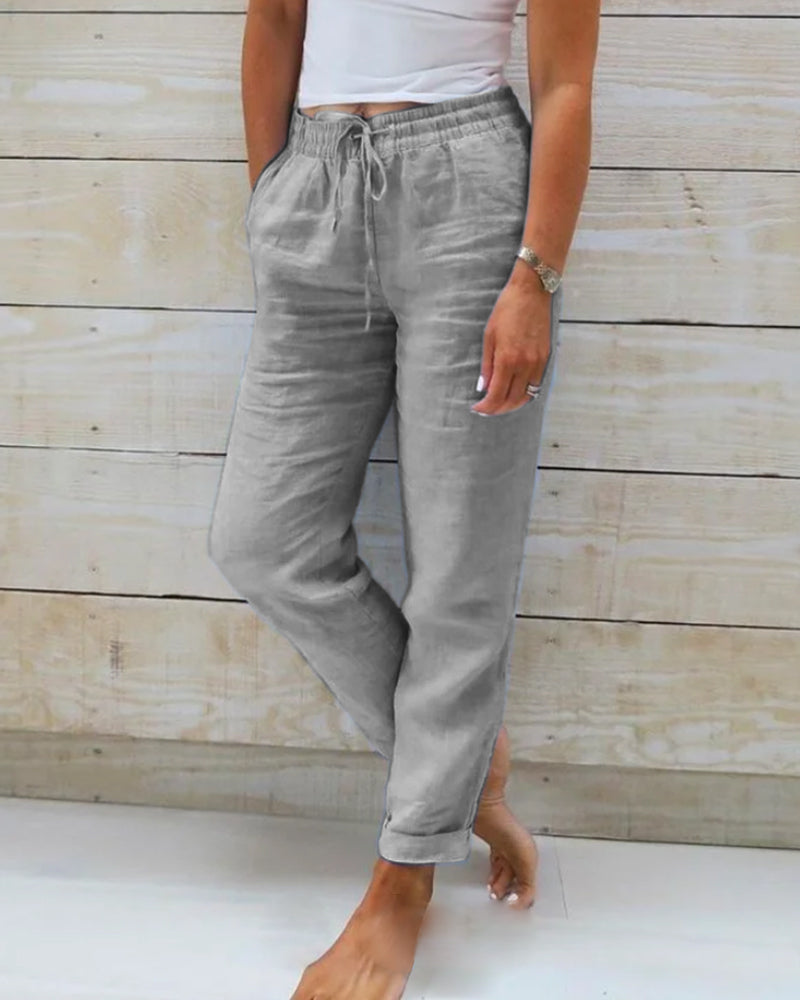 Miya™ Cotton Elasticated Trousers