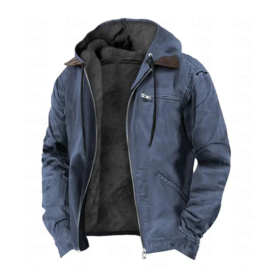 Abraham™ | Stylish Fleece-Lined Hooded Jacket