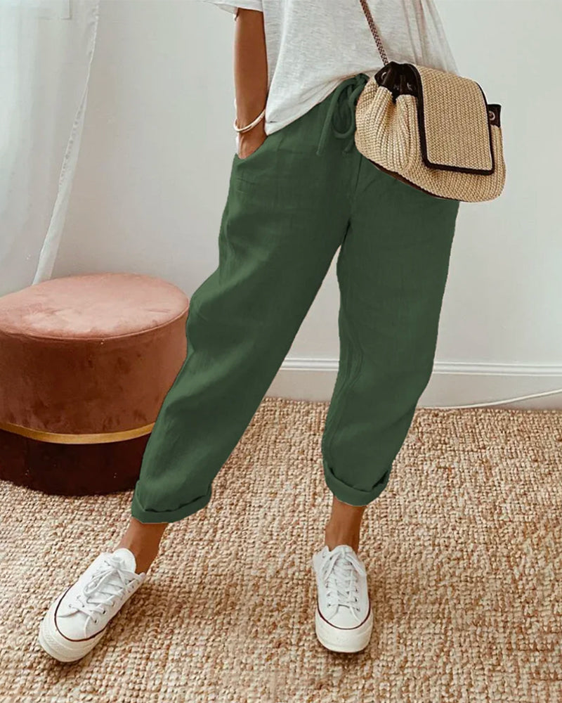 Lucy - Anti-Sweat Luxe Linen Pants