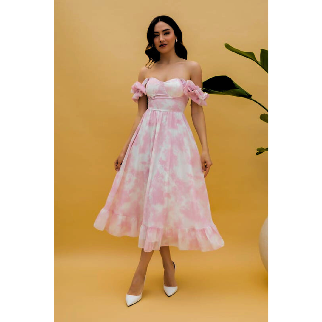 Sarah™ - Ruffled Midi Dress