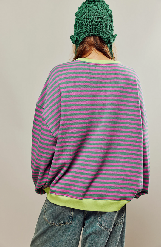 Mana | Striped Oversized Sweater