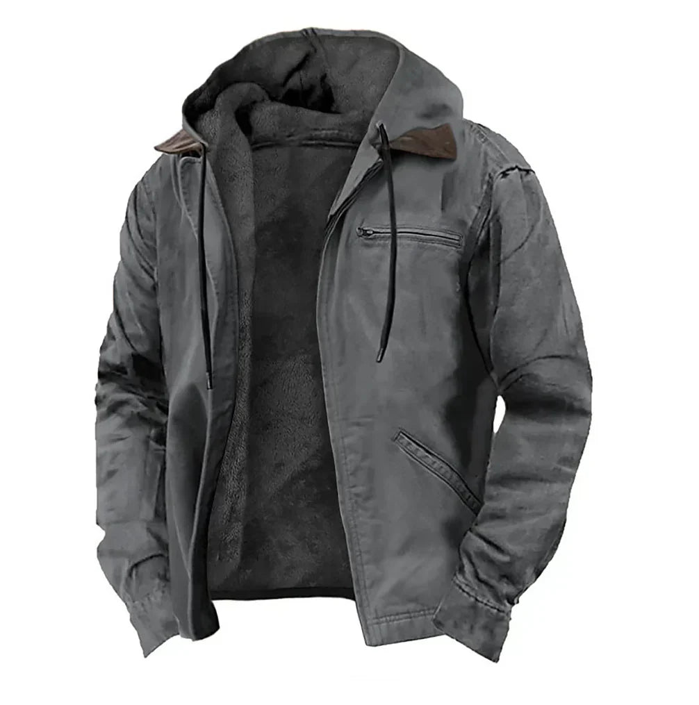 Abraham™ | Stylish Fleece-Lined Hooded Jacket