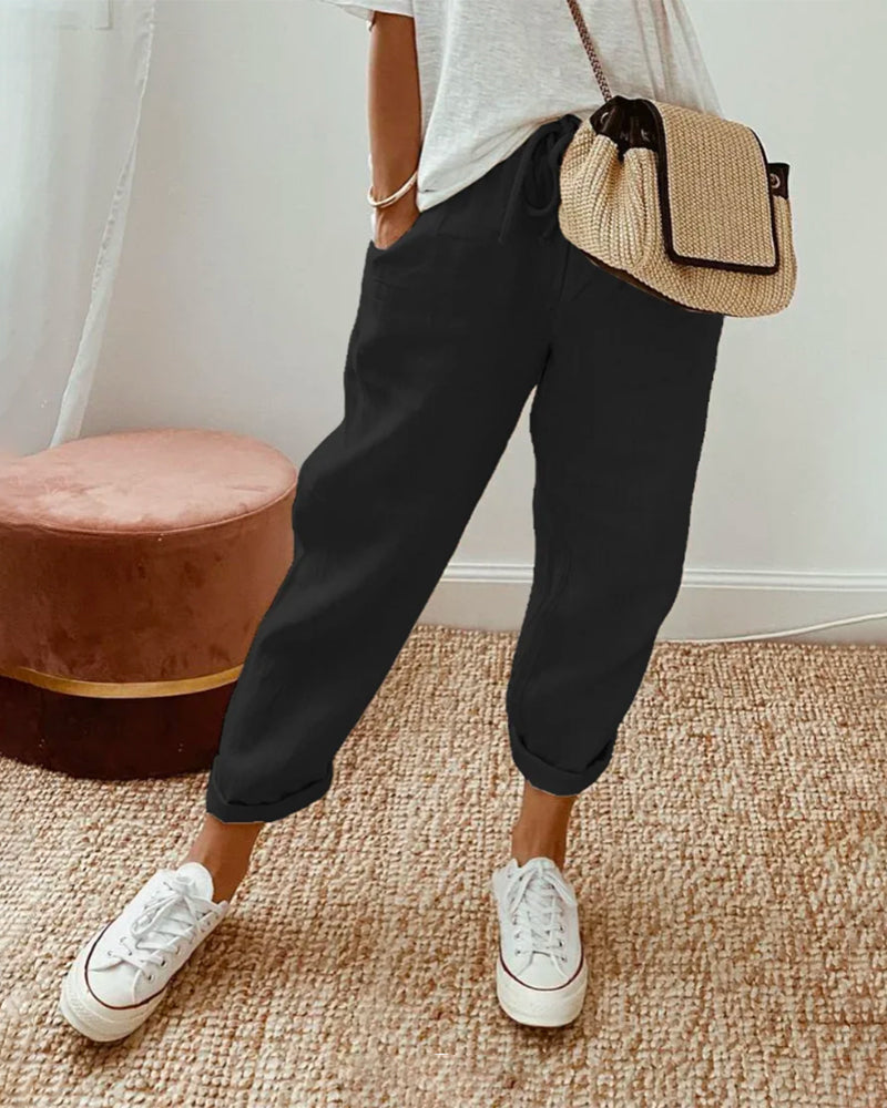 Lucy - Anti-Sweat Luxe Linen Pants