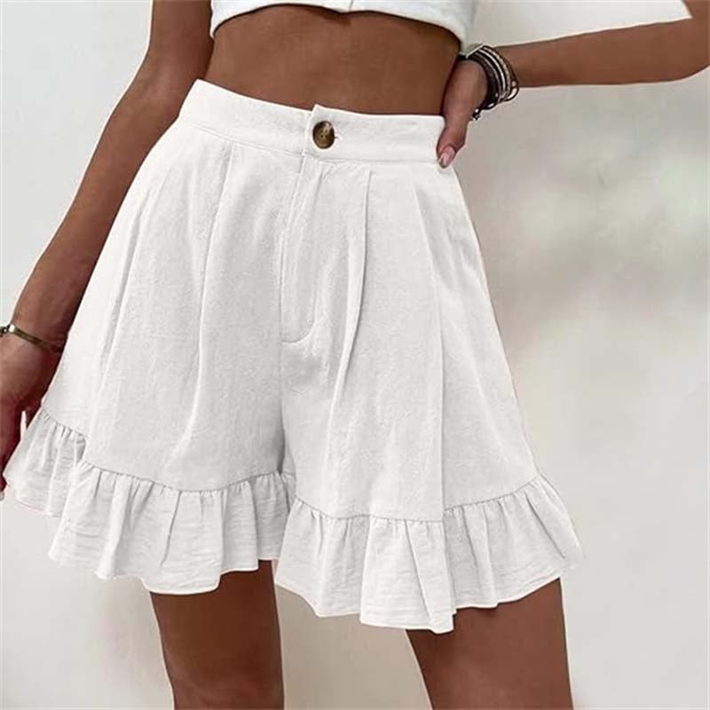 Kissha™ | Flowy Ruffle Hem Shorts