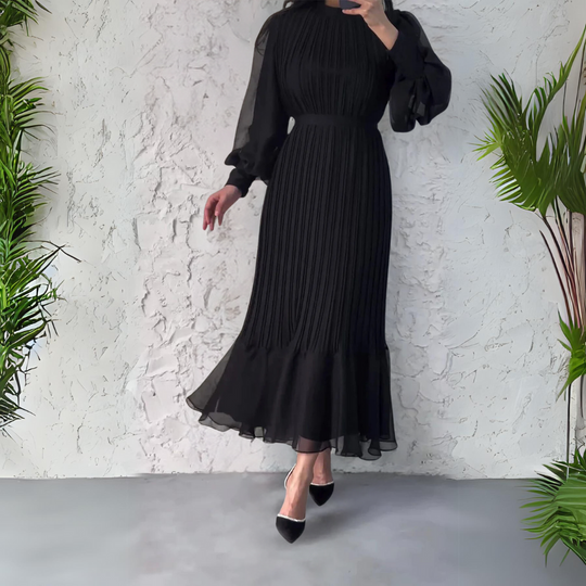 Hannah - Pleated Elegant Dress