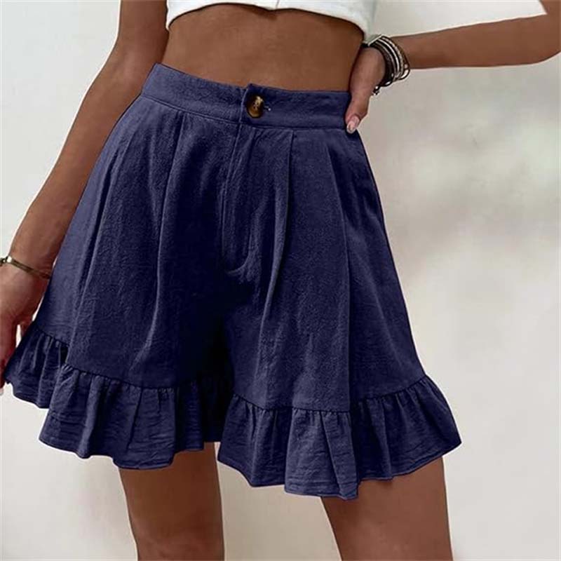 Kissha™ | Flowy Ruffle Hem Shorts