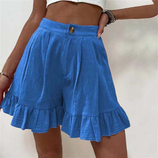 Kissha™ | Flowy Ruffle Hem Shorts