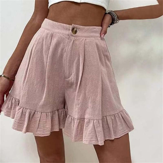 Kissha™ | Flowy Ruffle Hem Shorts