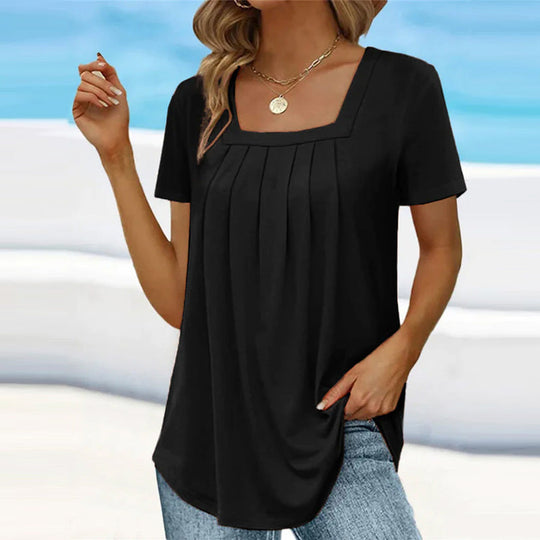 MINDY™ - Elegant Pleated Blouse