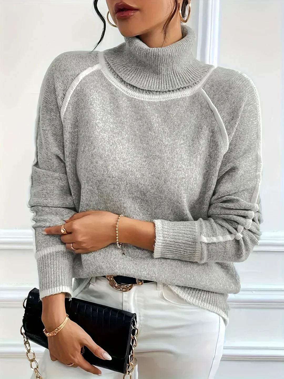 Elle | Cozy Turtleneck Sweater for Women