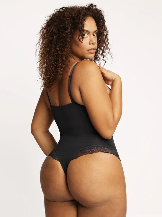 Aiah™ - Deep V Lingerie Bodysuit