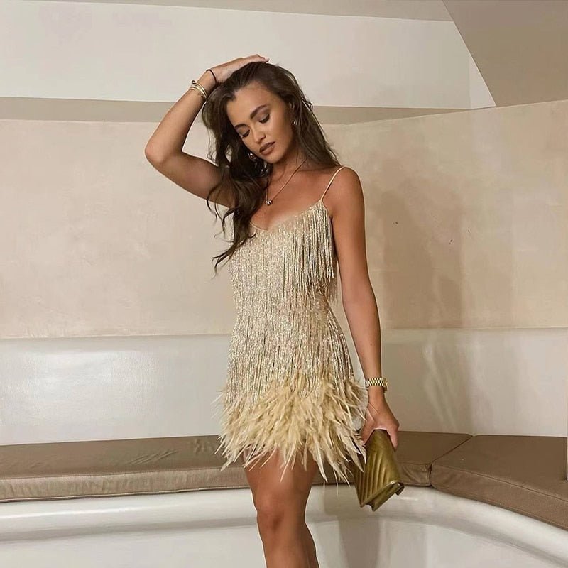 Shera™ - Fringe Mini Dress