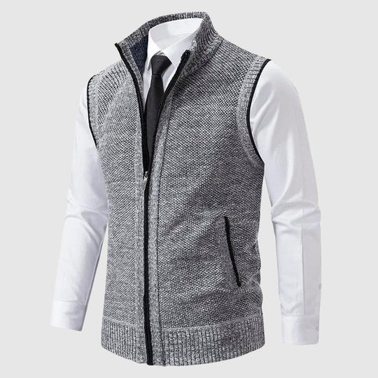 Louis™ | Stylish Zip-Up Knit Vest