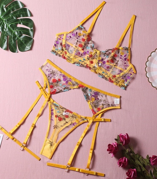 Honey™ - Floral Lingerie Set