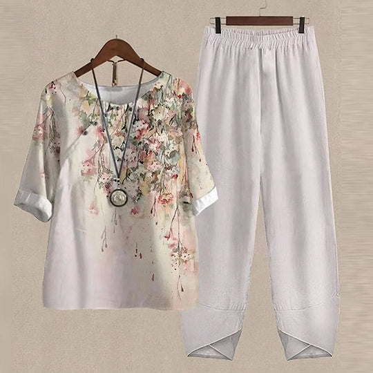 Lyanna Casual Blouse & Pants Set for Women