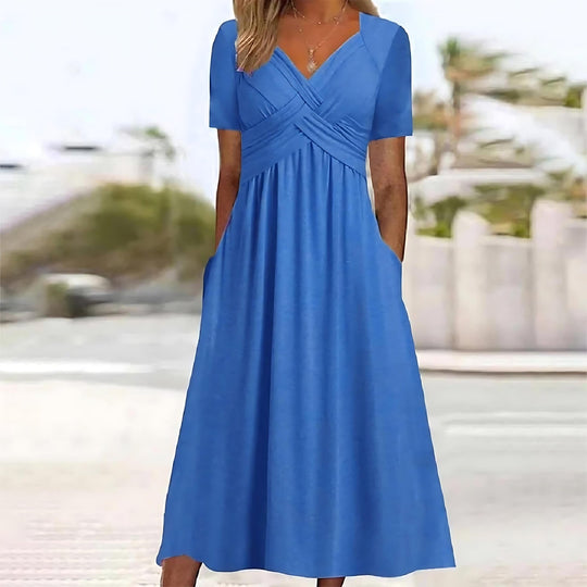 Vicky - Casual Elegance Midi Dress