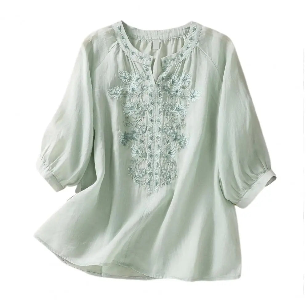 Rosalie™ | Embroidered Floral Blouse