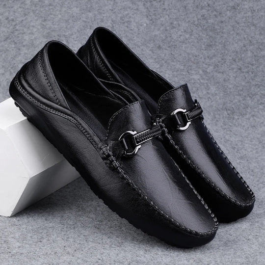 The Kensington Metal Buckle Loafers