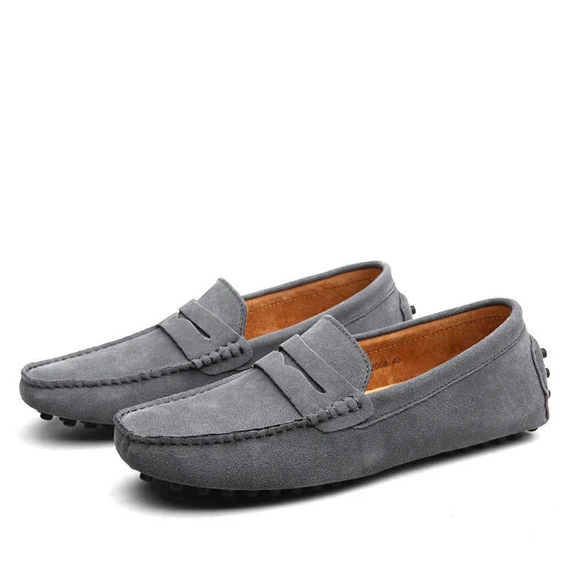 Men Casual Shoes Fashion Men Shoes Handmade Suede Genuine Leather Mens Loafers Moccasins Slip On Men's Flats Male Driving Shoes