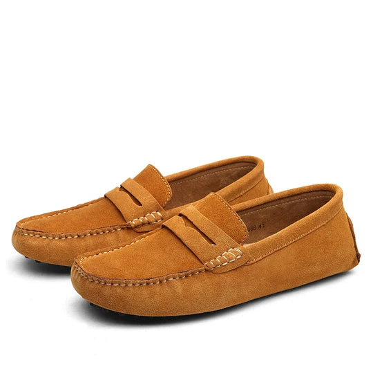 Men Casual Shoes Fashion Men Shoes Handmade Suede Genuine Leather Mens Loafers Moccasins Slip On Men's Flats Male Driving Shoes