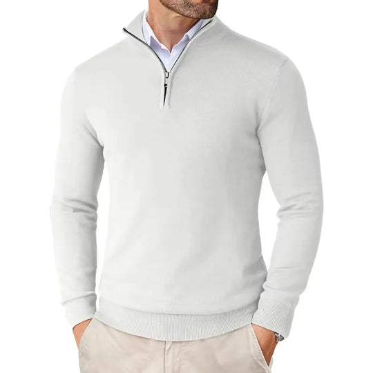 Aron™ | Men's Zip-Up Turtleneck Sweater