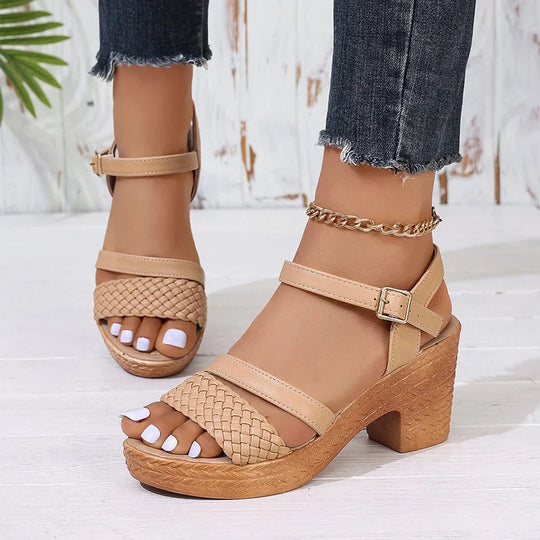 Shira Woven Platform Sandals