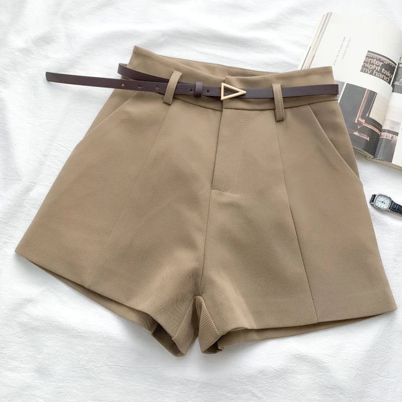 Evana™ High-Waist Belted Shorts