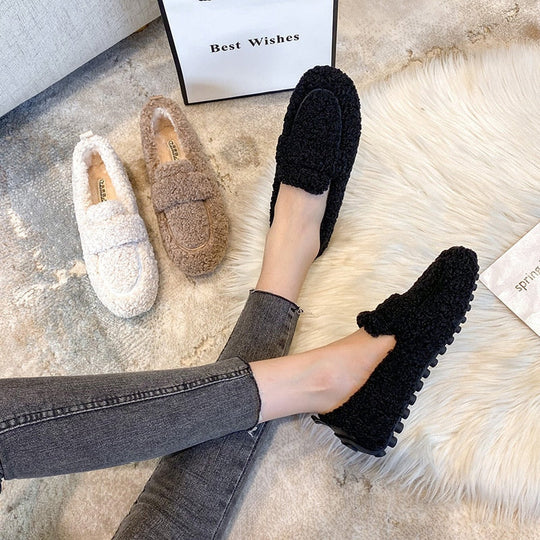 Alice™ | Stylish Fuzzy Winter Loafers