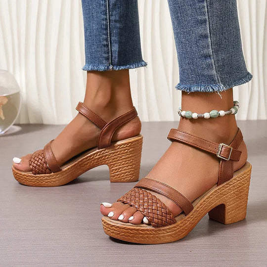 Shira Woven Platform Sandals