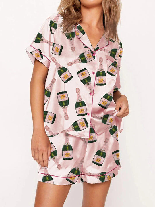 Stacy - Champagne Bottle PJ Set