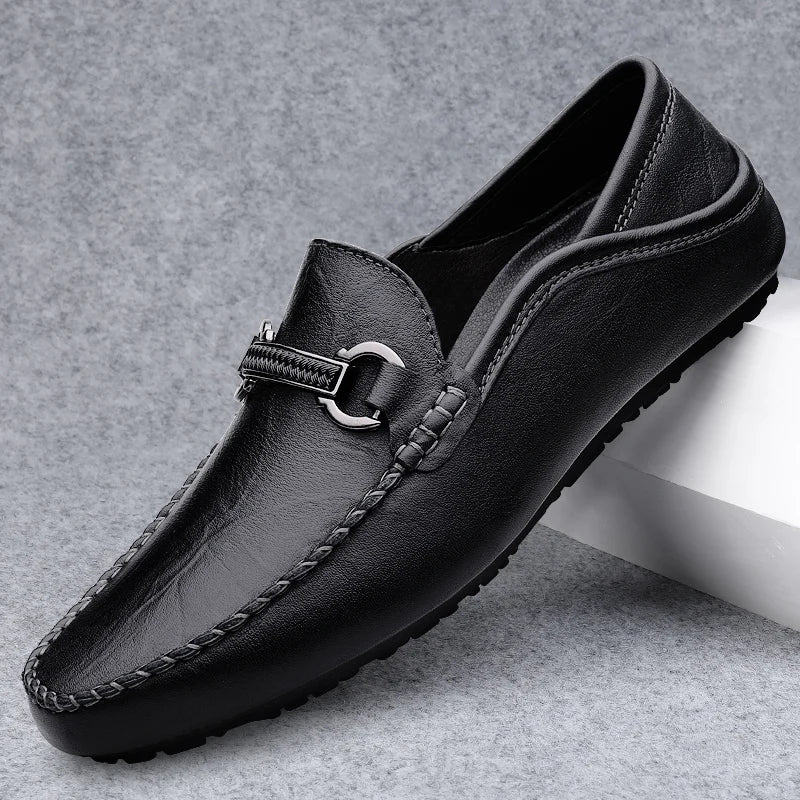 The Kensington Metal Buckle Loafers