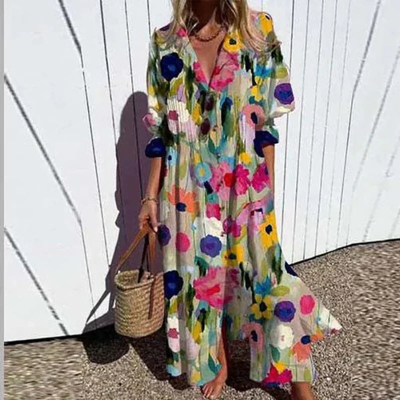 Evaneline™ | Luxe Boho Maxi Dress