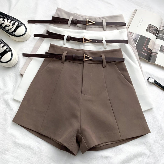 Evana™ High-Waist Belted Shorts