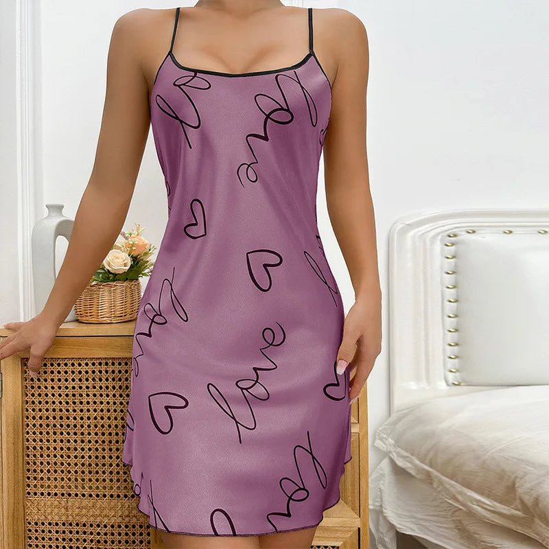 Valentina - Ice Silk Nightgown Dress