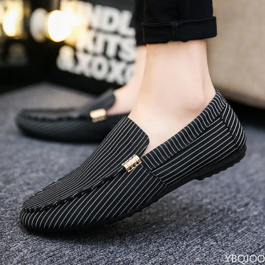 Spring Summer Mens Loafers Plus Size Lightweight Comfortable Flat Casual Shoes Men Breathable Slip on Soft Leather Driving Shoes