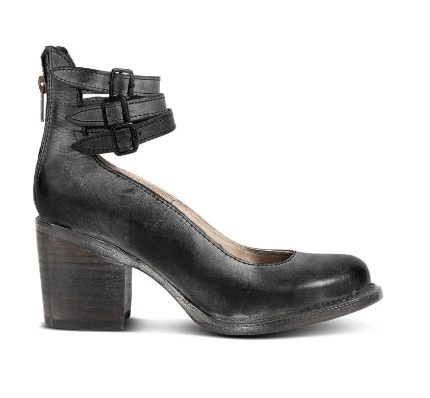 Rina Strapped Block Heel Shoes