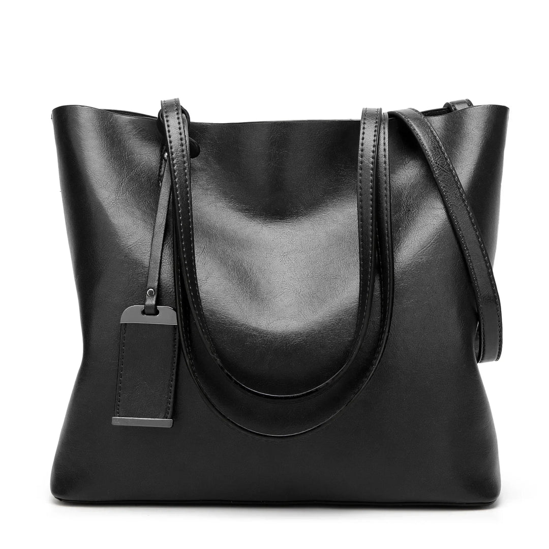 Yade Leather Crossbody-Tote Bag