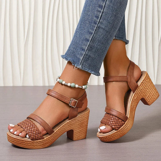 Shira Woven Platform Sandals