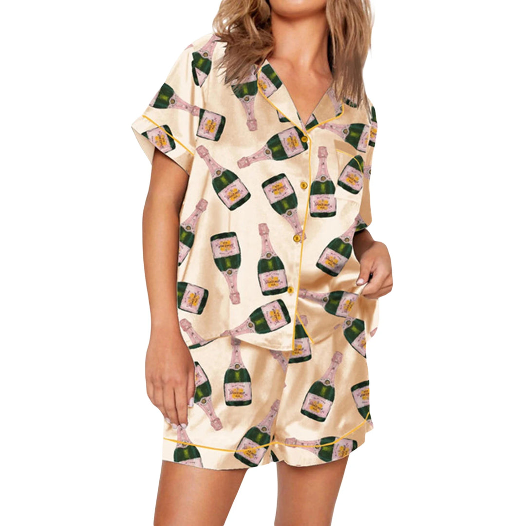 Stacy - Champagne Bottle PJ Set