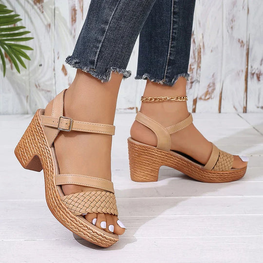 Shira Woven Platform Sandals