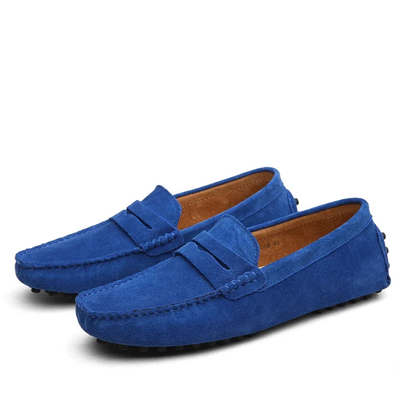 Men Casual Shoes Fashion Men Shoes Handmade Suede Genuine Leather Mens Loafers Moccasins Slip On Men's Flats Male Driving Shoes