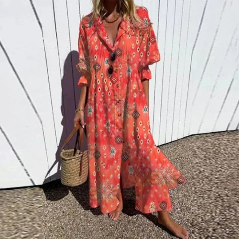 Evaneline™ | Luxe Boho Maxi Dress