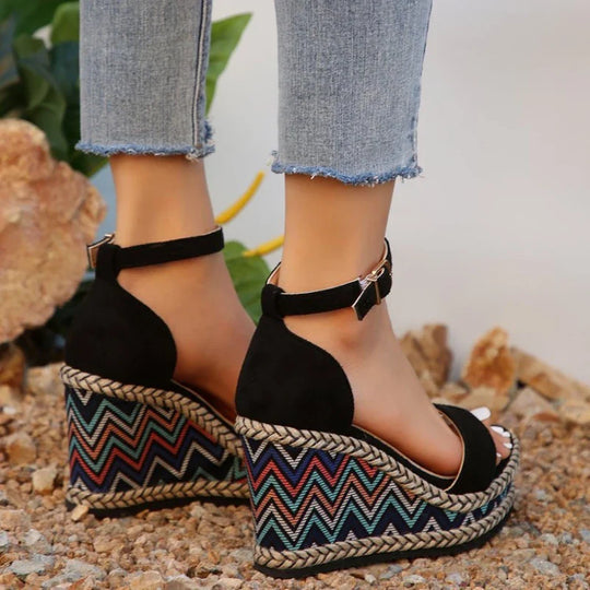 Zelina™ - Boho Wedge Sandals