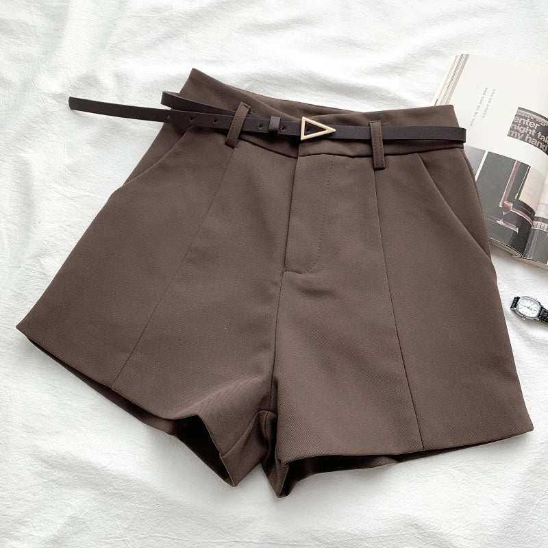 Evana™ High-Waist Belted Shorts