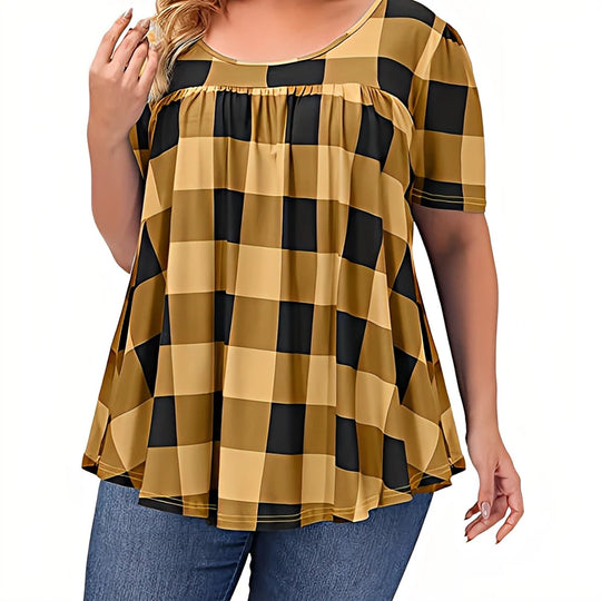 The Delilah™ Plaid Swing Top