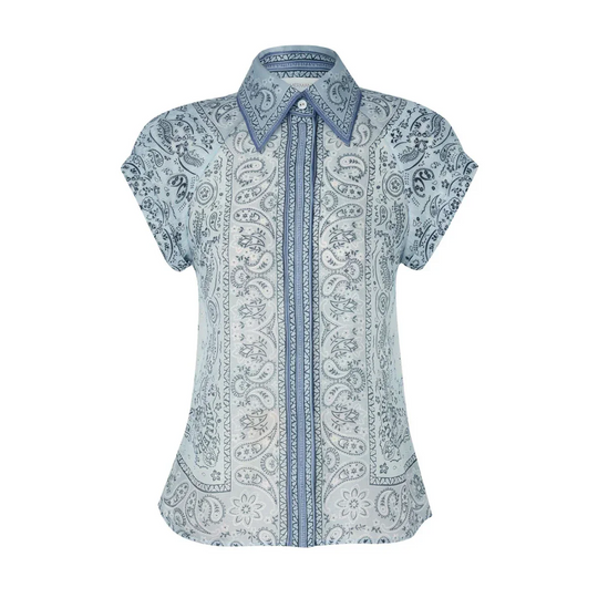 Amelia™ | Breezy Paisley Blouse and Skirt